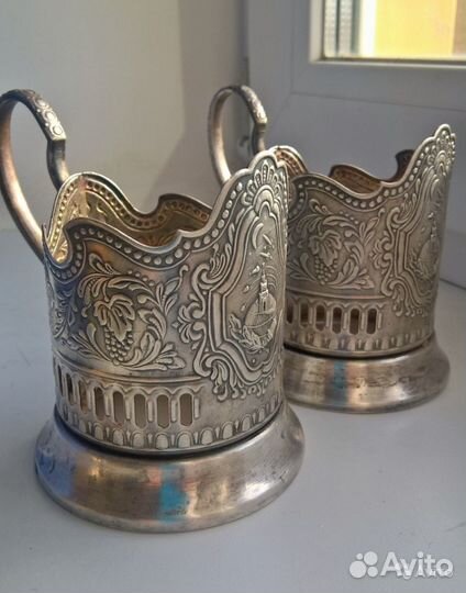 Подстаканник мельхиор 