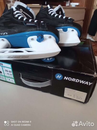 Коньки детские раздвижные р. 33-37