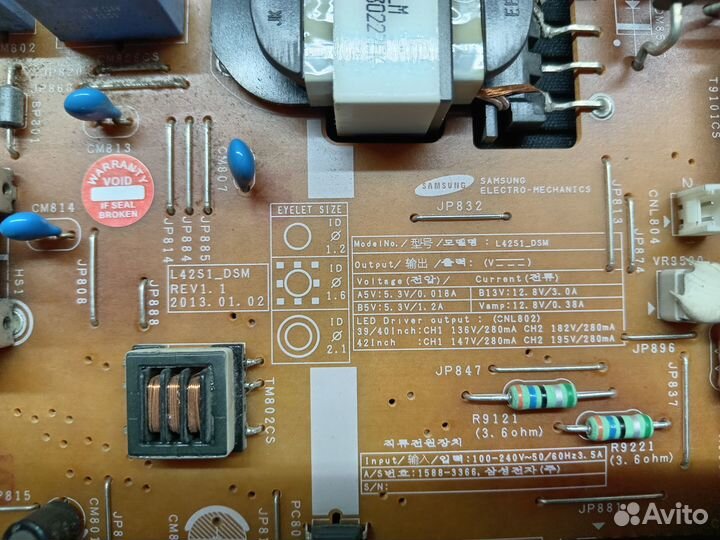 Плата питания L42S1 DSM, BN44-00645A