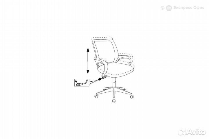 Кресло компьютерное детское Бюрократ Burokids 1 sp