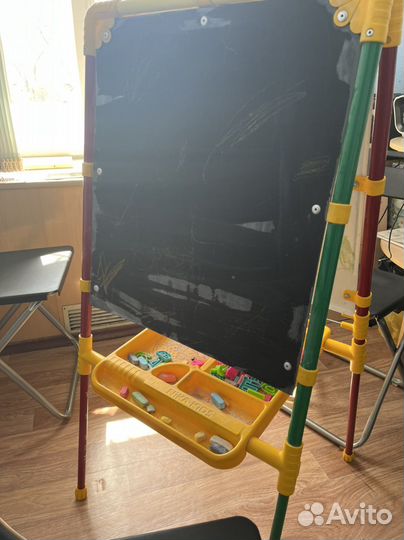 Доска детская магнитная и меловая