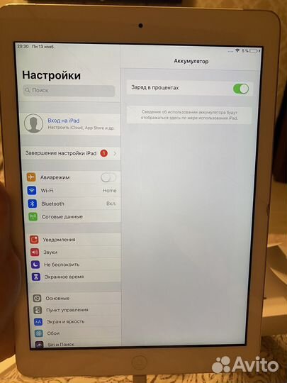 iPad air wifi cell 32gb silver