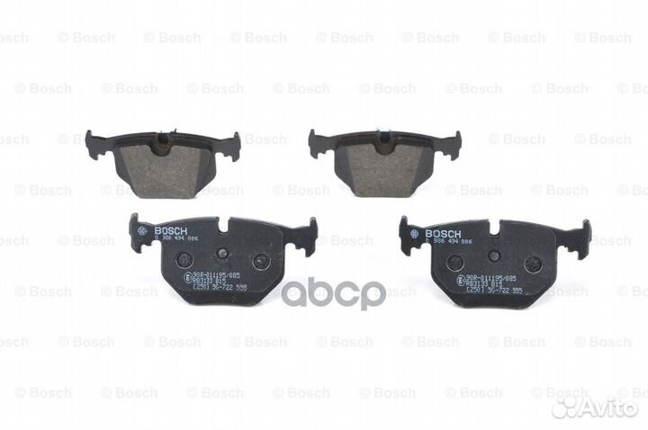 Тормозные колодки 0986494006 0986494006 Bosch