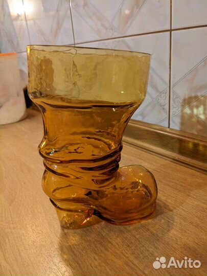 Конфетница цветное стекло