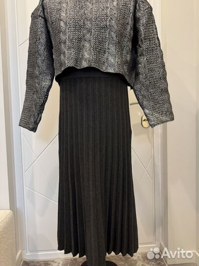 Юбка трикотажная плиссе