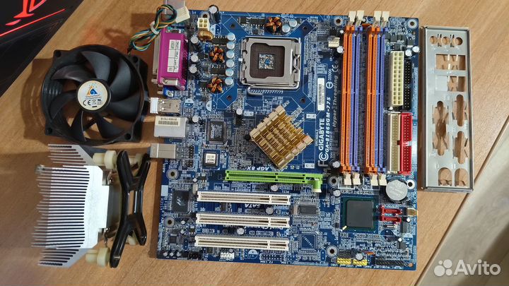 Комплект мать проц память видеокарта