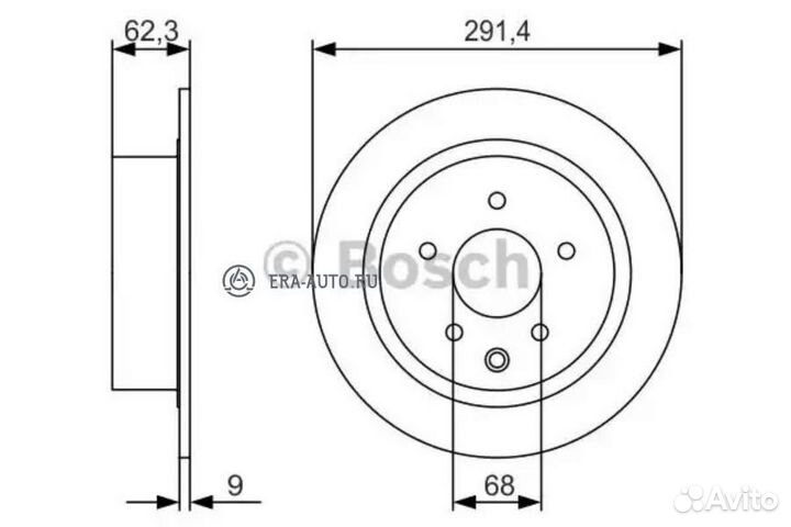 Bosch 0986479R14 Диск тормозной