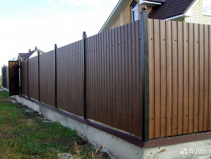 Забор из профнастила с доставкой