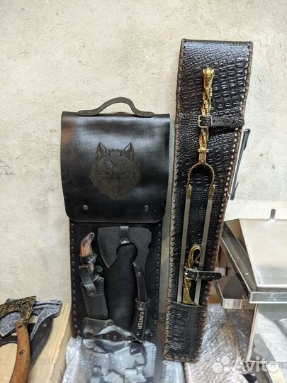 Подарочный набор для шашлыка Медведь, шампура