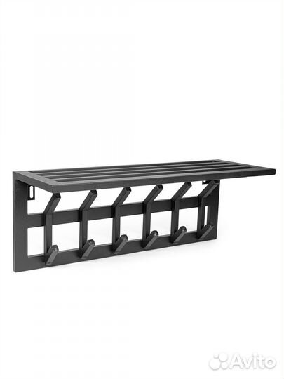 Вешалка с полкой в стиле лофт