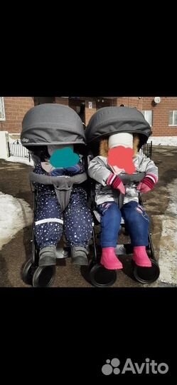 Прогулочная коляска для двойни