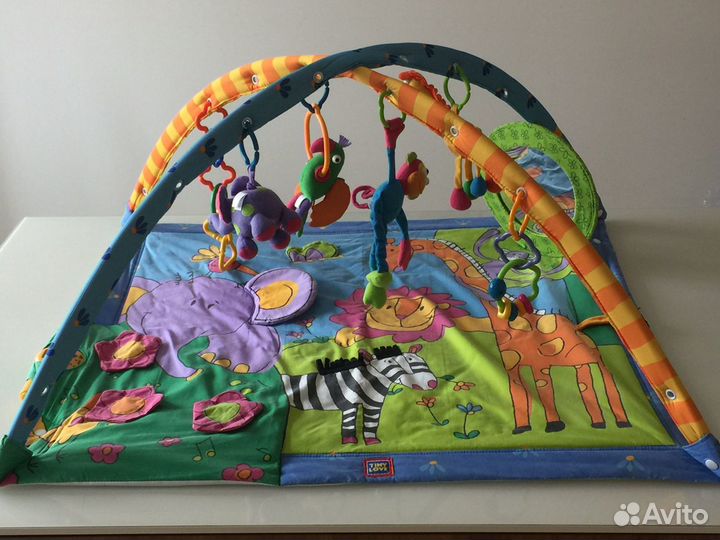 Детский игровой коврик зоосад tinylove