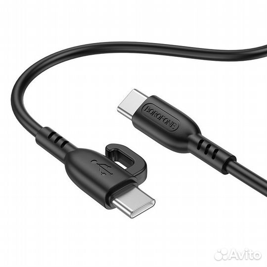 Borofone BX91 черный кабель PD60W (type-C-type-C)