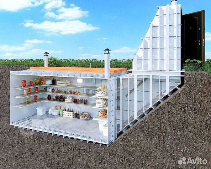 Погреб металлический