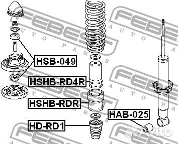 Втулка заднего амортизатора