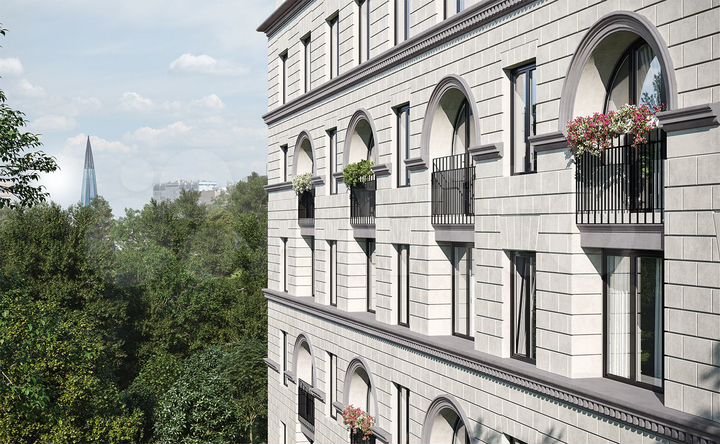 4-к. квартира, 91,9 м², 6/6 эт.