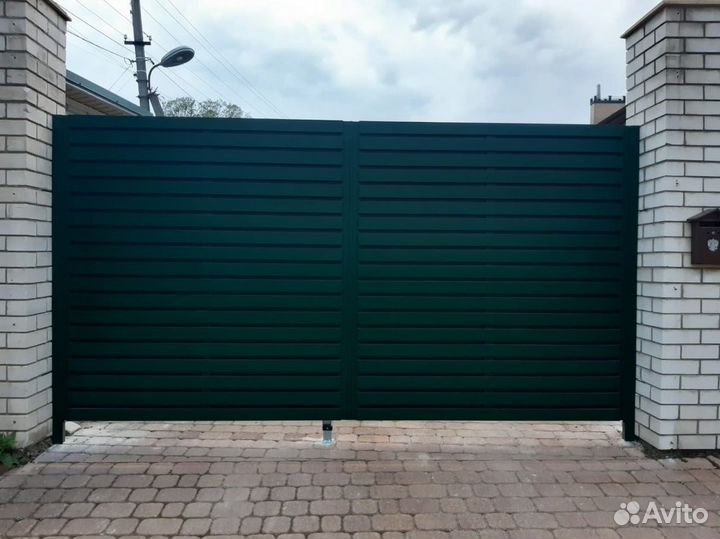 Откатные ворота с установкой
