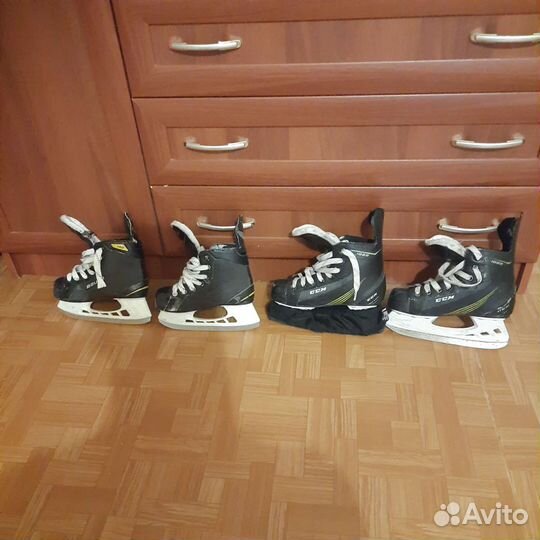 Хоккейные коньки bauer и CCM поменьше 31 больше 33