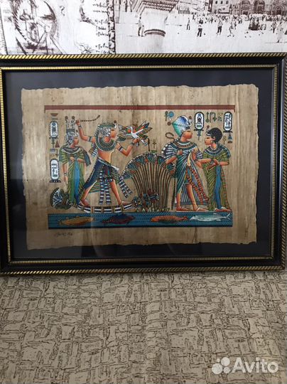 Картина из египта на папирусе