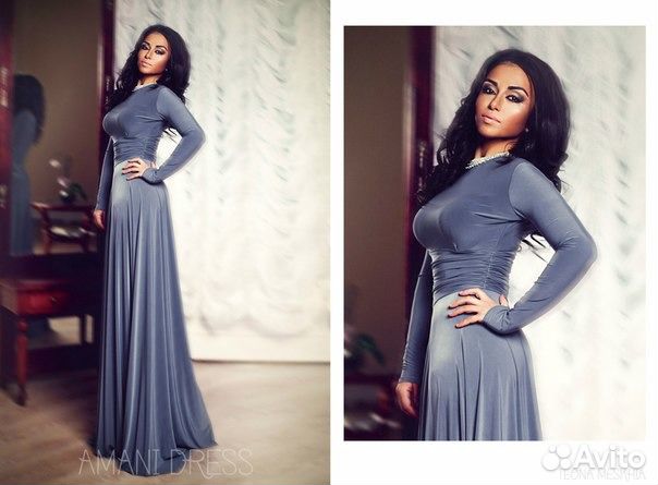 Серая Платья Пол фото 11