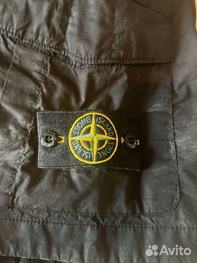 Шорты карго stone island cotton stretch bermuda