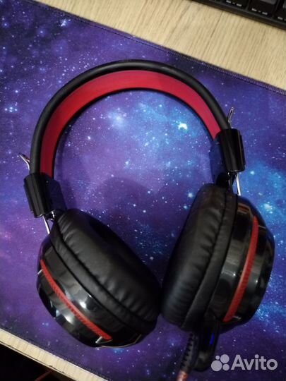 Проводные игровые наушники оклик