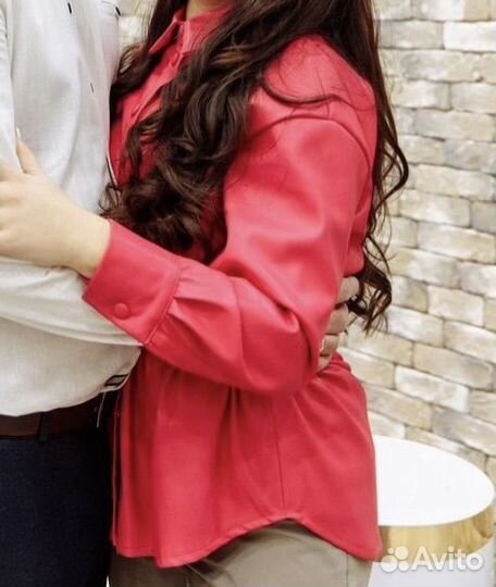 Кожаная блузка