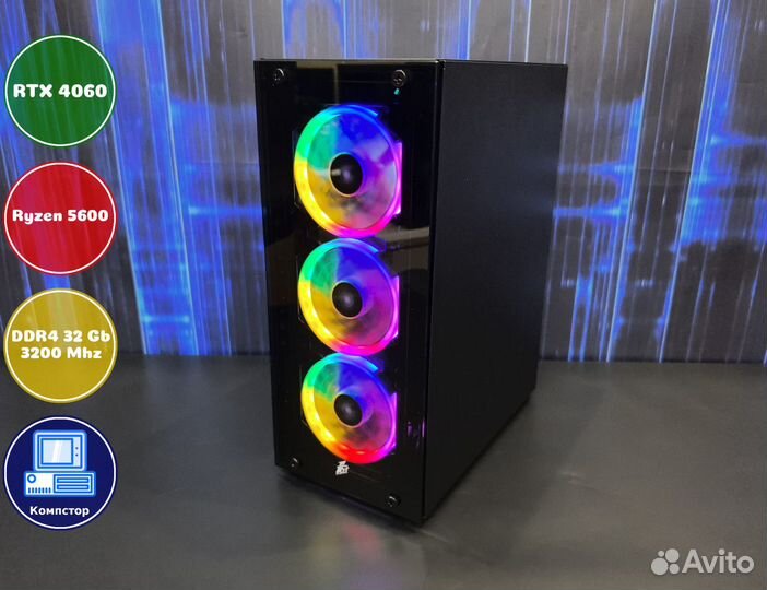 Системный блок AMD5600-RTX4060-32DDR4-VHJ90361-A520