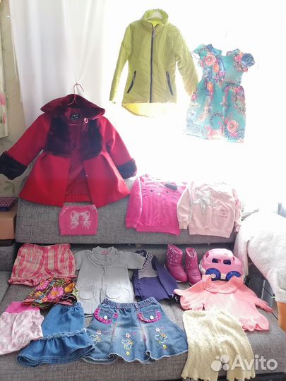 Детские вещи пакетом на девочку 98 104