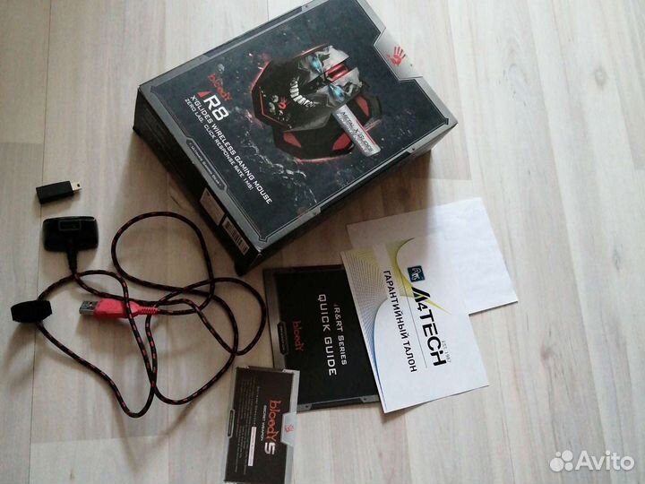 Коробка+аксессуары от мыши A4tech R8