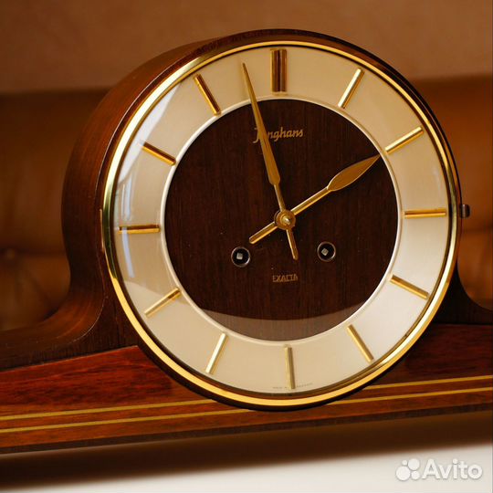 Настольные каминные часы Junghans Exacta, Германия