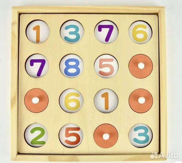 Новая Деревянная мозаика с шариками, мемо