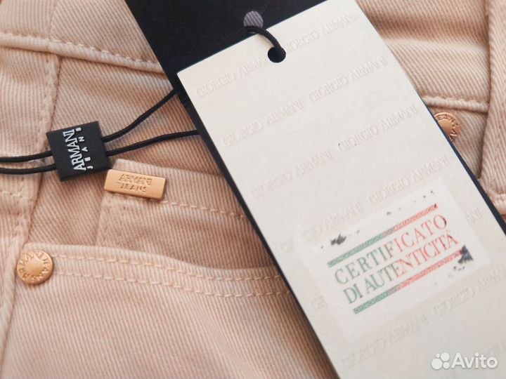 Джинсы бежевые Armani Jeans оригинальные 25 размер