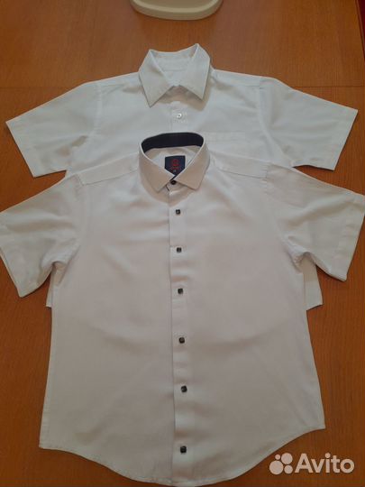 Рубашки школьные белые