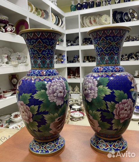 Вазы клуазоне сиаринные