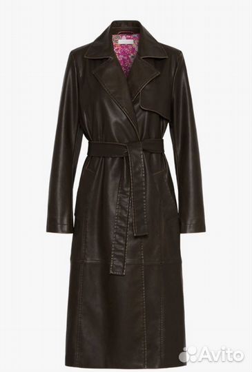 Тренч женский из экокожи 36 38 40 42 44 46 48 50