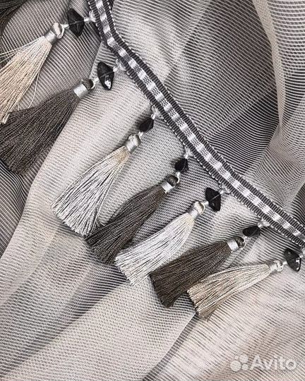 Шторы жаккард с ламбрекена