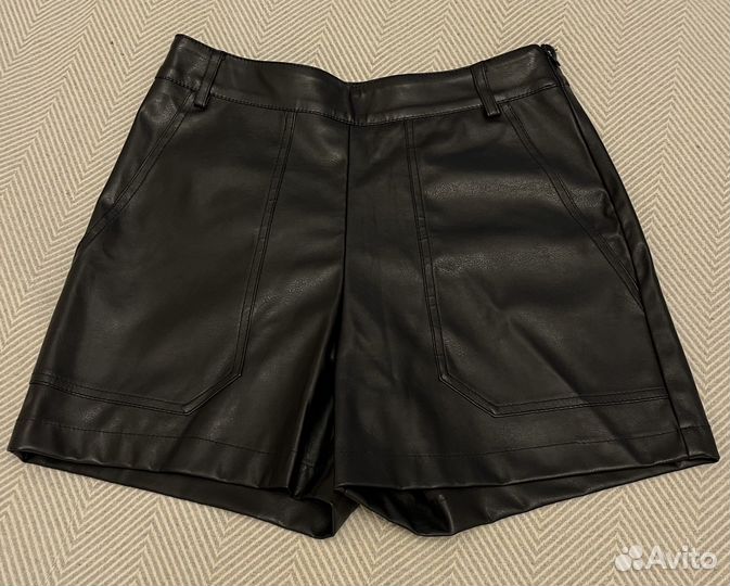 Шорты женские кожаные