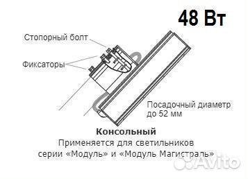 Уличный светодиодный светильник 48Вт