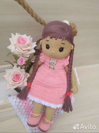 Вязаная Кукла Вязаные игрушки