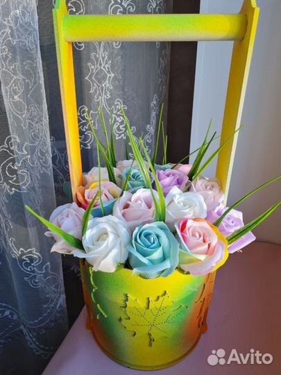 Букет из мыльных цветов