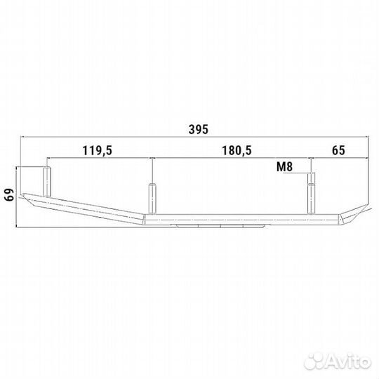 Конек лыжи снегохода Polaris 100312T