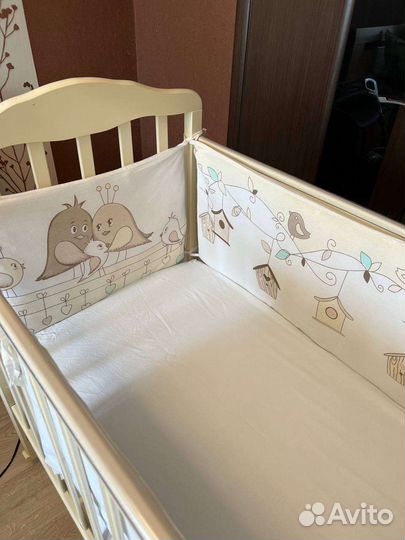 Мягкие бортики для детской кроватки