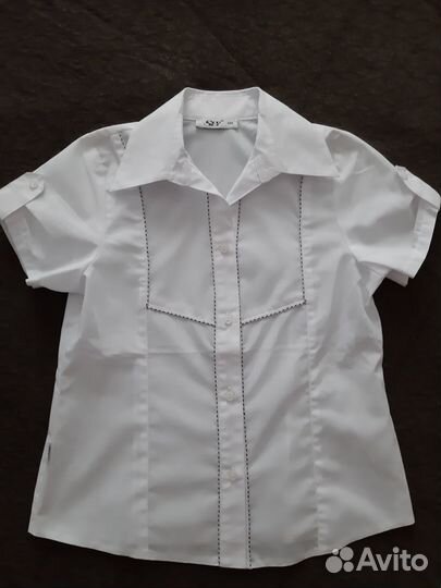 Блузка школьная для девочки 128