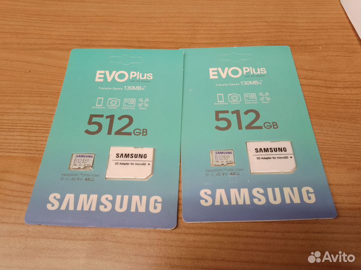 Карта памяти Samsung EVO Plus microsdxc 512 гб