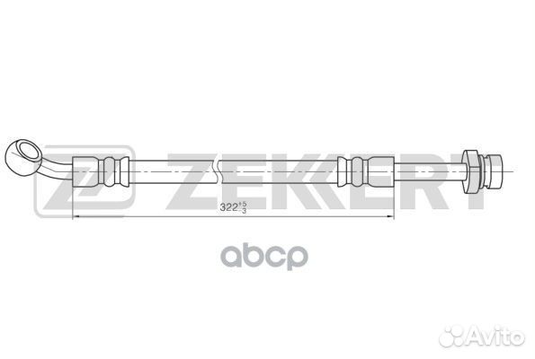 Шланг тормозной BS9472 Zekkert