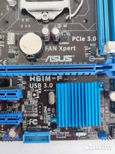 Материнская плата asus H61M-F LGA1155