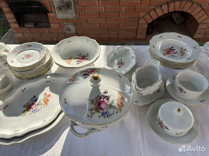 Сервиз столовый 12 персон Чехословакия