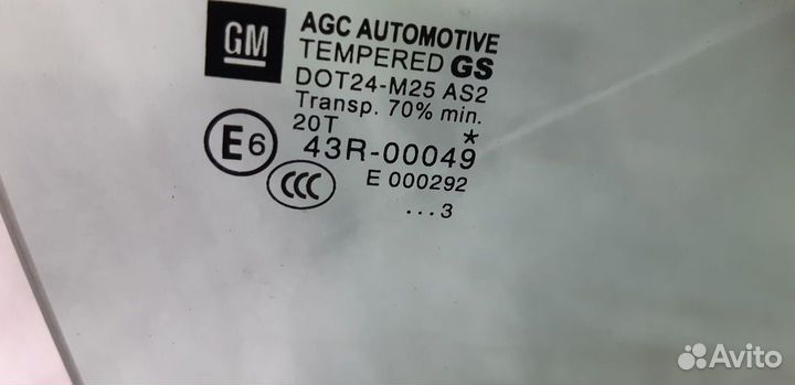 Стекло двери передней правой Opel Astra GTC (J) IV