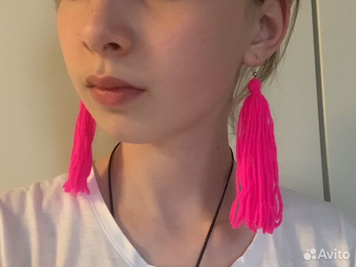 Серьги кисточки